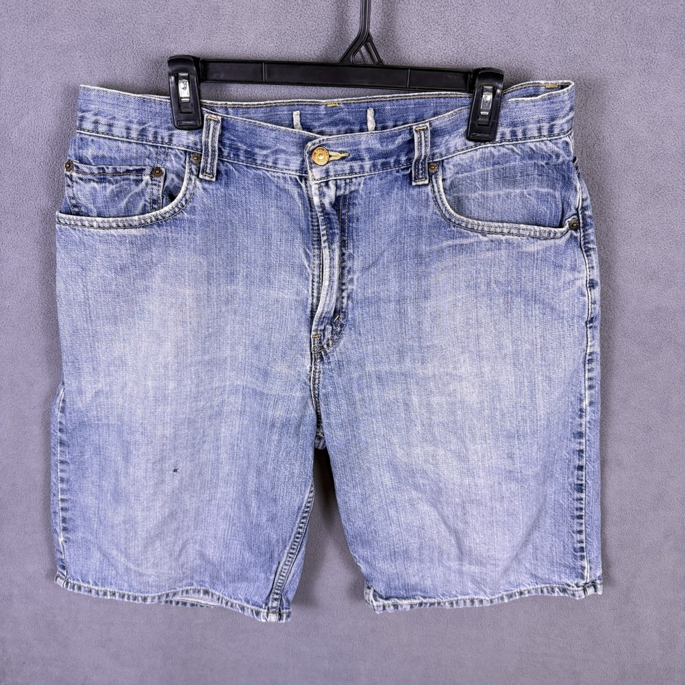 Y2K Levis 569 Jorts Men's 36 Blue Loose Denim Shorts Baggy Relaxed Grunge Skate